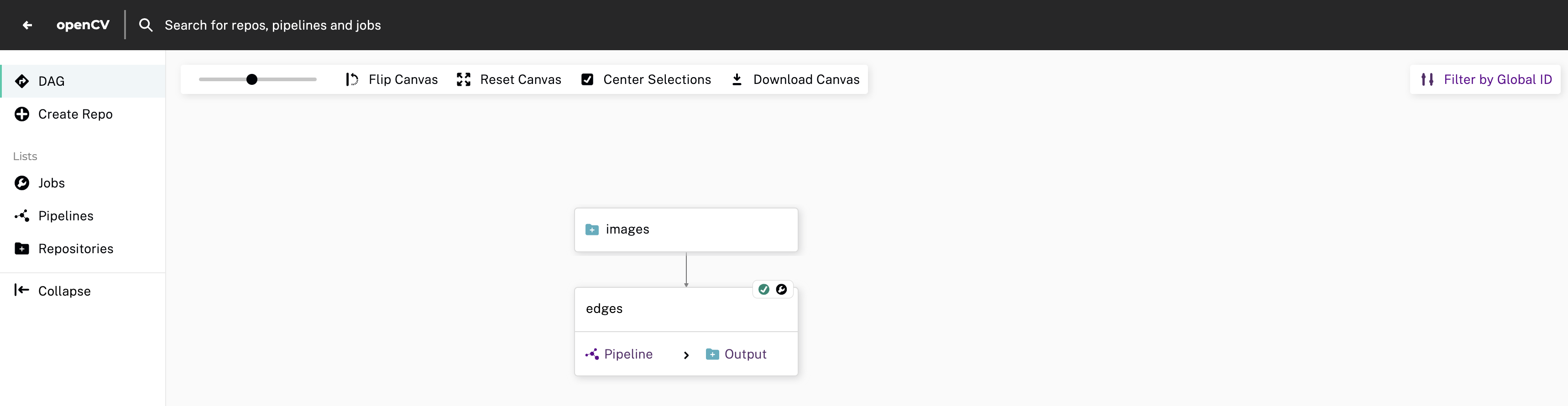 Console edges pipeline