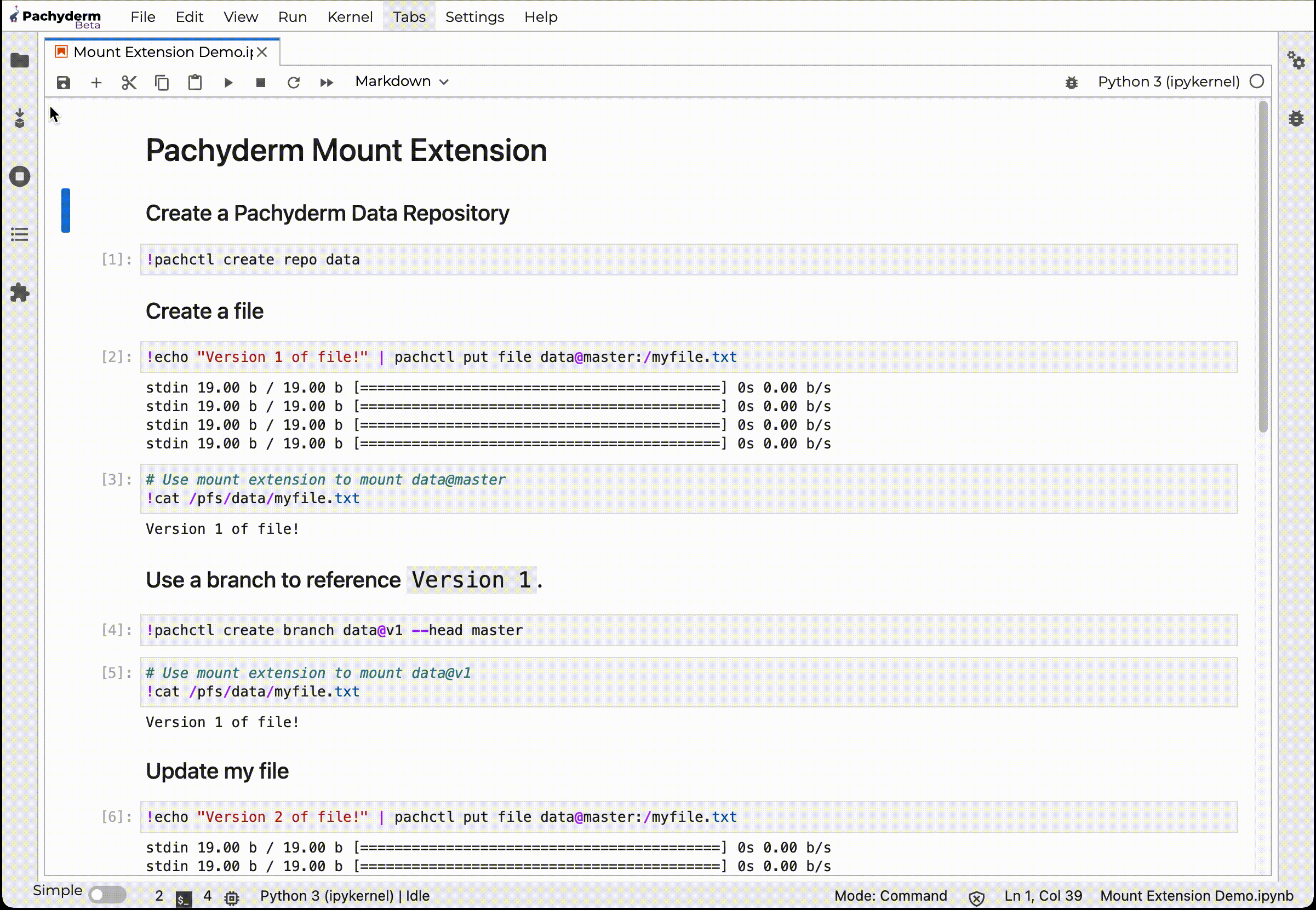 Mount extension in action